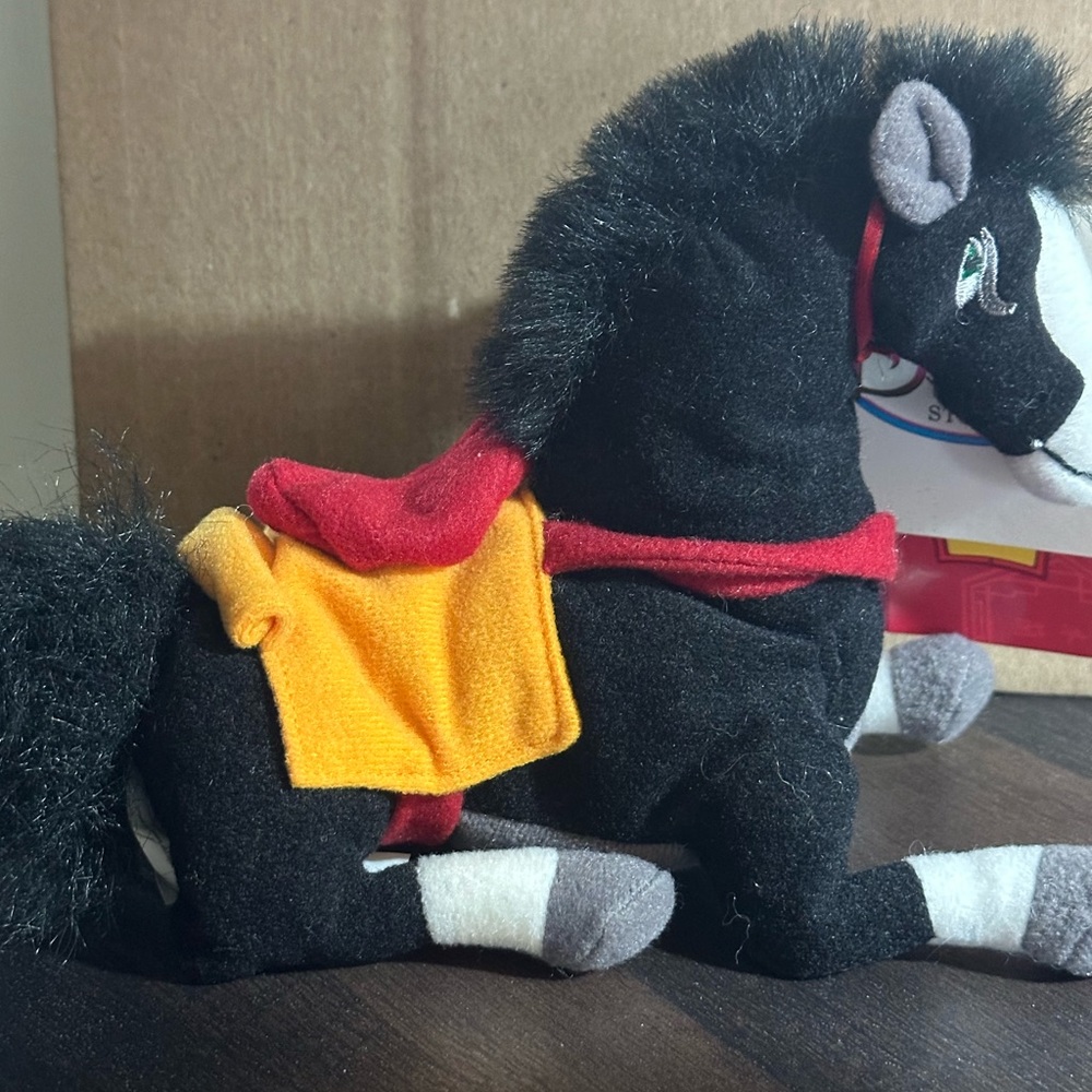 KHAN MULAN HORSE BEAN BAG TOY DISNEY STORE PLUSH 8'' NWT
